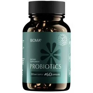 Probiotics - 60 Capsules - Black and Green